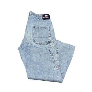 Vintage Polo Jeans Co. Ralph Lauren Men‎ Blue Carpenter Denim Jeans Baggy 31x28